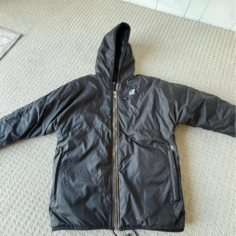 Kway Black Puffer Jacket